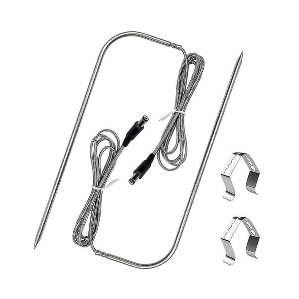 2-pack Temperaturköttsond Kompatibel med Rt-700, Trägrill, Grilltillbehör, med Termometer