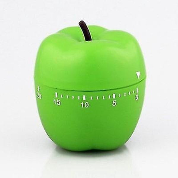 Mekanisk Æble Timer - Grønt Æble Design