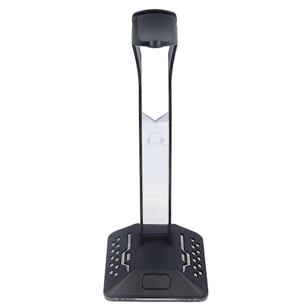 RGB Hodetelefonstativ 2 USB-porter Multifunksjonelt Gaming Headset Holder for Skrivebord Gamer Tilbehør