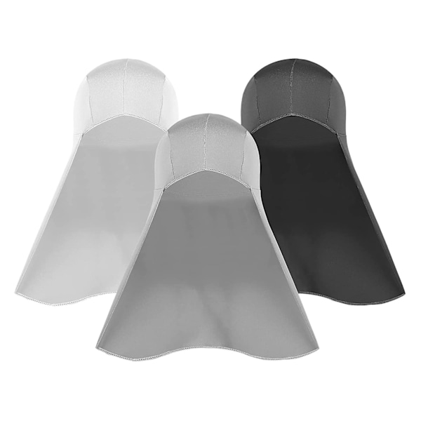 3-pack Hard Hat Liner med Nackskydd, Kylande Skalle Caps Liner, Svettavvisande Keps med Nackskydd