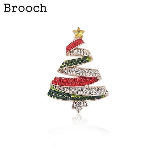 1 stk. Dame Krystal Rhinestone Stjerne Julebroche