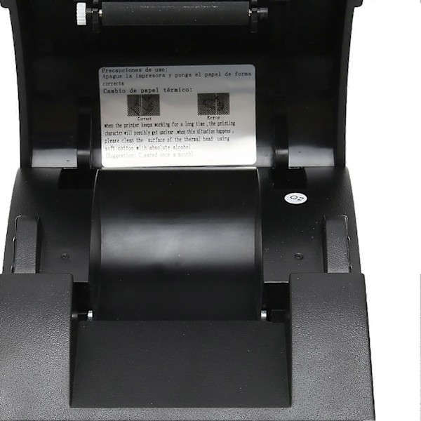 Labelprinter 90mm/s Hurtig Udskrivningshastighed Høj Opløsning Pladsbesparende Design Termisk Printer 100V til 240V EU Stik