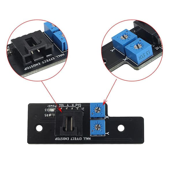 Hall-effektsensor for Voron 2.4 Endestopp 3D-skriver X/Y-akse Begrenset bryter