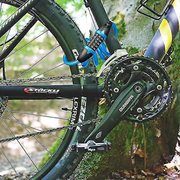 Cykelås, Lang 120cm Med 5-Cifret Smart Kode Jskee