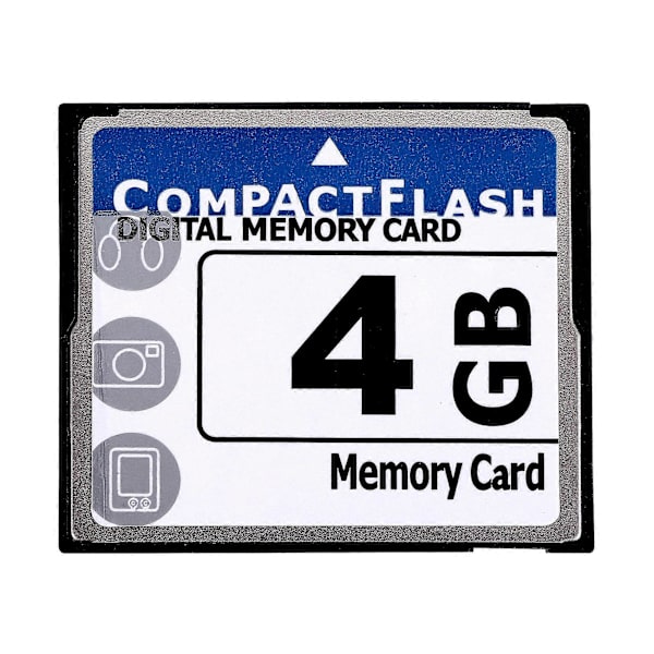 niceEshop(TM) Professionell 4GB Compact Flash-minneskort (Vit & Blå)
