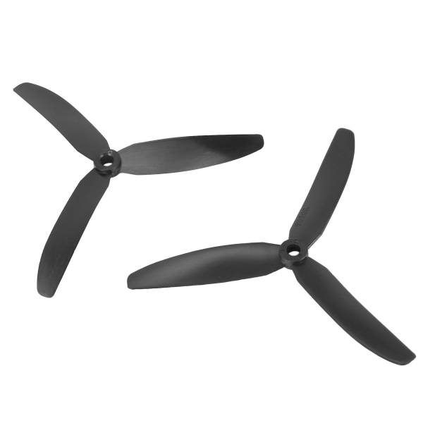 1 Par 5030 3-blade Direkte Drev Propeller Prop Cw/ccw Til Rc Fly (sort)