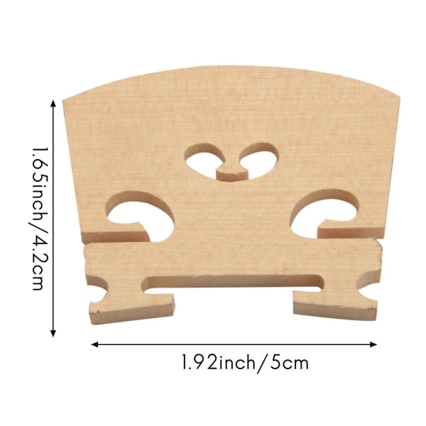 10 stk Lønn Fiolinbroer for 1/8 & 1/4 & 1/2 & 3/4 & 4/4 Fiolinbroer Fiolindeler Strenger