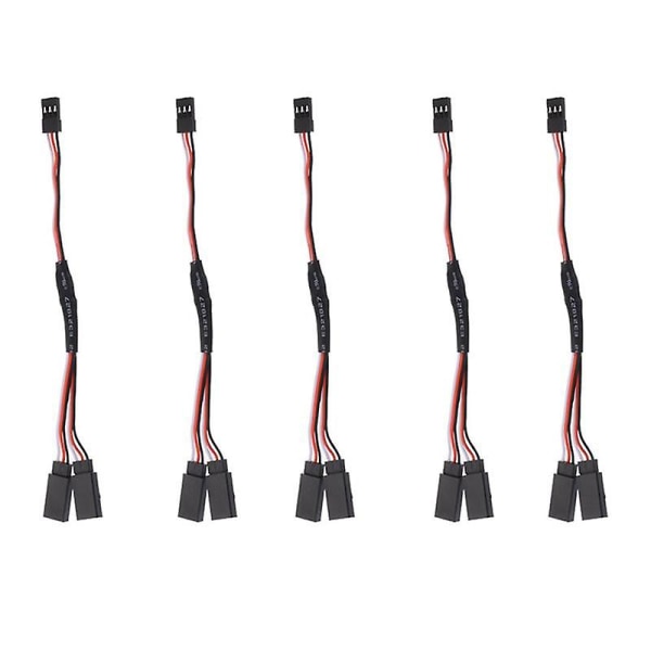 5 stk./sæt Rc Servo Y Forlængerledning Kabel Ledning For Jr Futaba Rc Servo Rc Fly Helikopter Ca