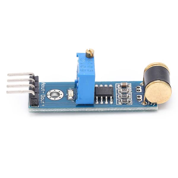 Justerbar Vibrationssensor Modul - 801S, 4-Pin, DC 3-5V