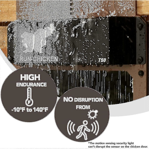 Automatisk hønsehusdør med batteri, lysdetektering, aften- og morgentimer, automatisk hønsehusdør i aluminium, hønsehusluge, model