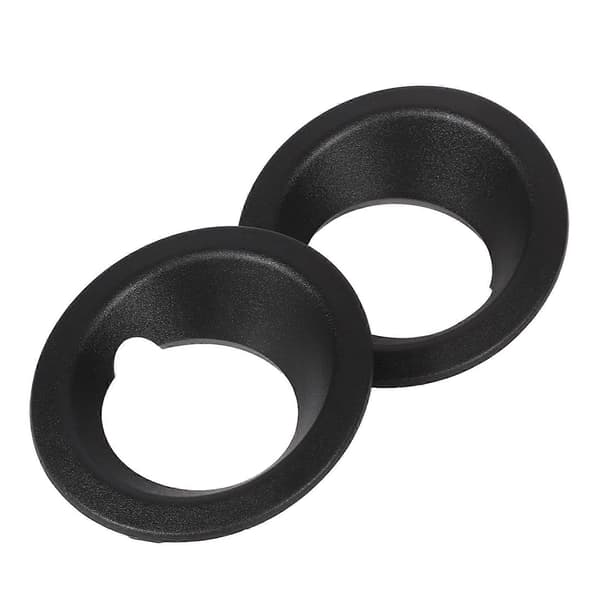 2 stk. Frontfanger Tåkelys Ring Deksel 51113400912 Svart Erstatning for X3 E83 2004-2006