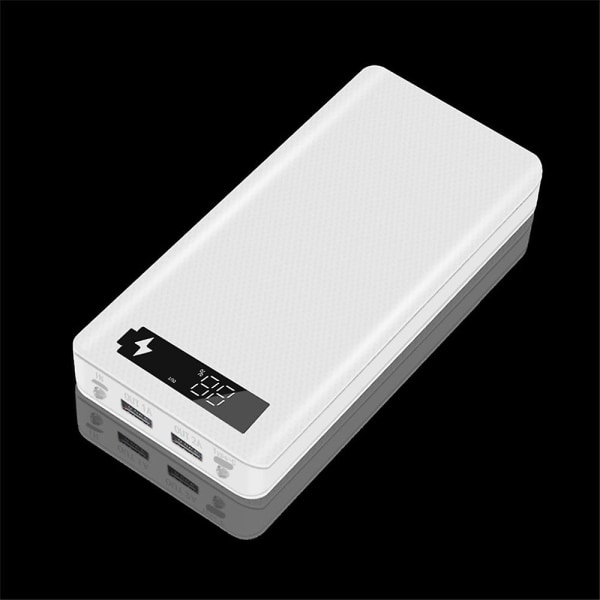 5v Dual USB 8x18650 Power Bank- case med digital skärm Mobiltelefonladdare Hållare-svart