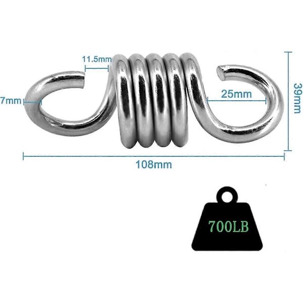 Verandagungsfjädrar 2-pack, 317 kg vikt