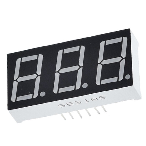 0,56 tum LED-display 7 Segment 3 Bit Sifferrör Röd Gemensam Katod Digital 0,56 tum Led 7segment