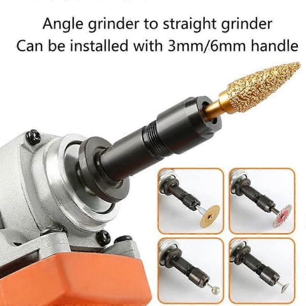 Vinkelsliper Konverteringssett Adapter Kit 6mm