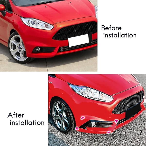 Dekorativt frontspoiler-splitterspoiler for Fiesta ST MK6 2012-2017 Glo