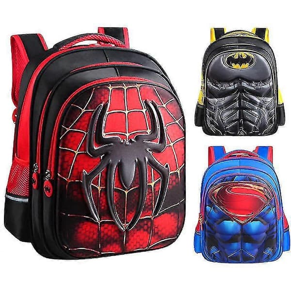 Spider-man Batman 3D Tredimensjonal Hard-shell Studentsekk Z C