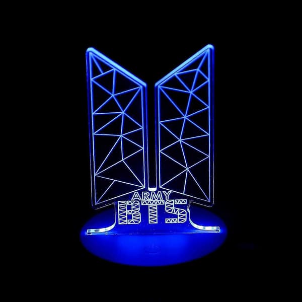 BTS LED nattlys, 16 farger, fjernkontroll