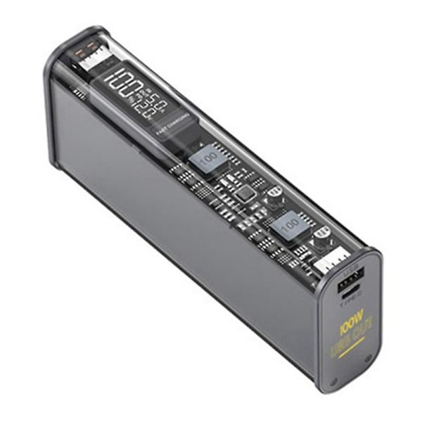 Diy Power Bank Case 100w USB Type C Kaksisuuntaisella pikalatauslevyllä Powerbank Case Puku 18650/2170