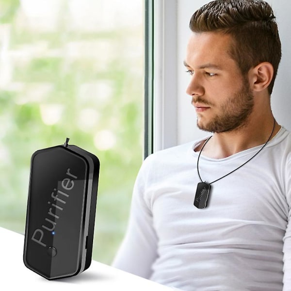 Bärbart Air Purifier Halsband Mini Personal Portable Air Freshener Ionizer 100 Million Negative Io