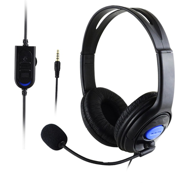 3,5 mm Trådbundna Stereo Brusreducerande Hörlurar för Gaming och Onlinekurser
