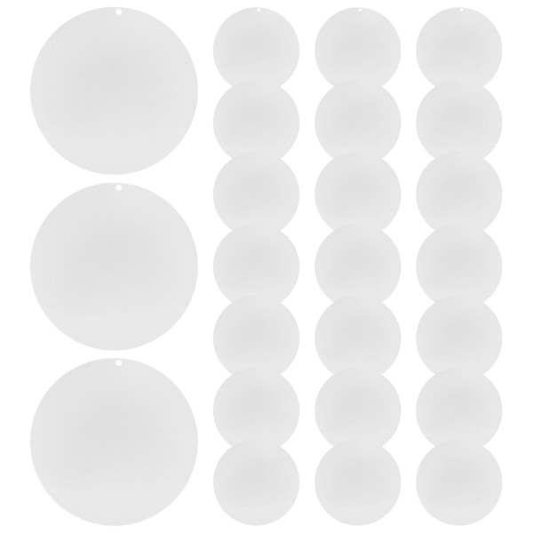 100 Pieces 2 Inch Clear Acrylic Keychains Blanks With Hole,durable Acrylic Disc Perfect For Diy Cra