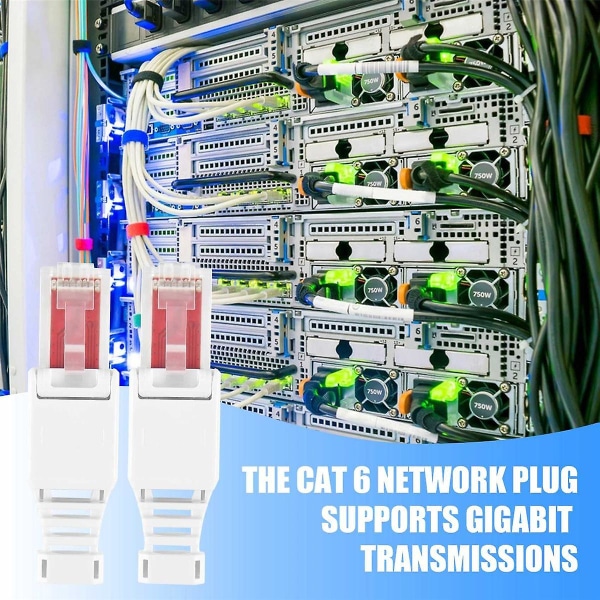 10 x nettverkskontakter Verktøyfri RJ45 CAT6 LAN UTP-kabelplugg uten verktøy Cat5 Cat7 installasjonskabel patchkabel