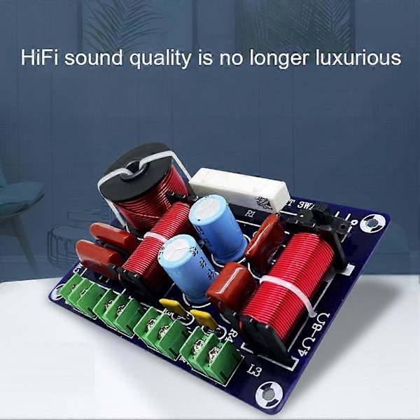 3-veis frekvensdeler Hi-Fi Crossover Audiophile Hjemmekino Høye, mellomhøye og lave høyttalere Retrof