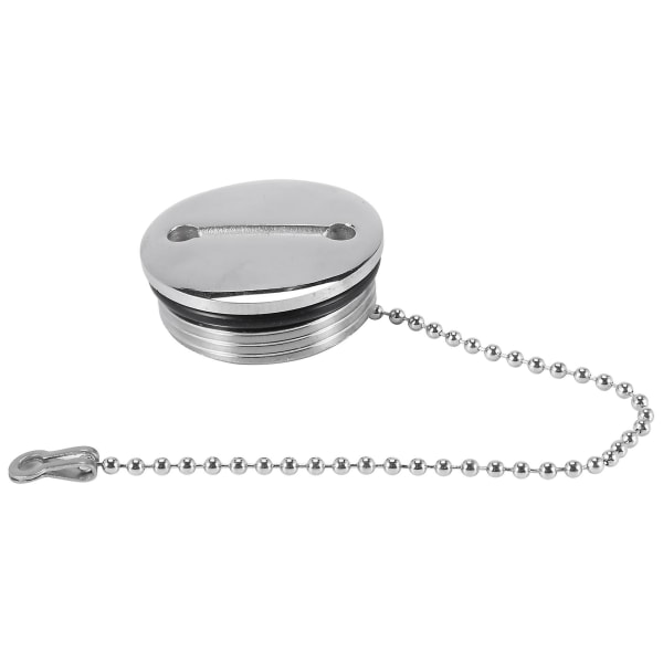 Boat Deck Fill Filler Replacement Cap With Chain Stainless Steel Fuel Water Gas