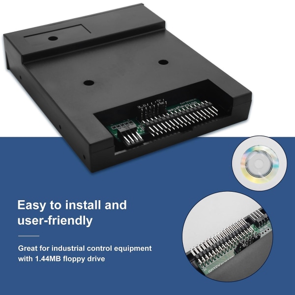 SFR1M44-U100K Svart 3,5 tommers 1,44 MB USB SSD FLOPPY DRIVE EMULATOR for KORG Elektronisk Keyboard GOTE