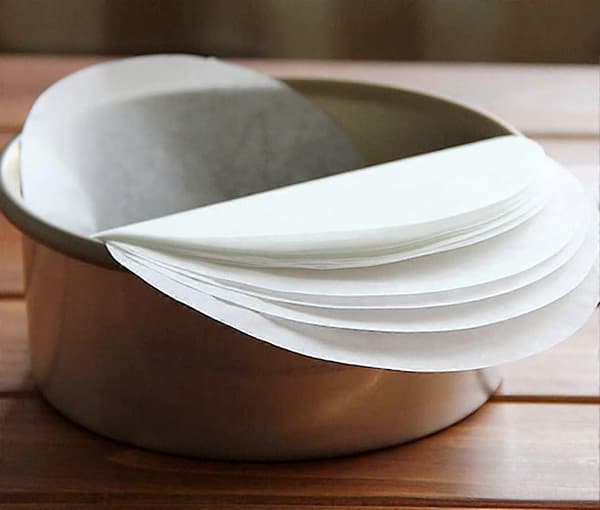 150 stk. 15 cm Rund Bagepapir - Non-stick