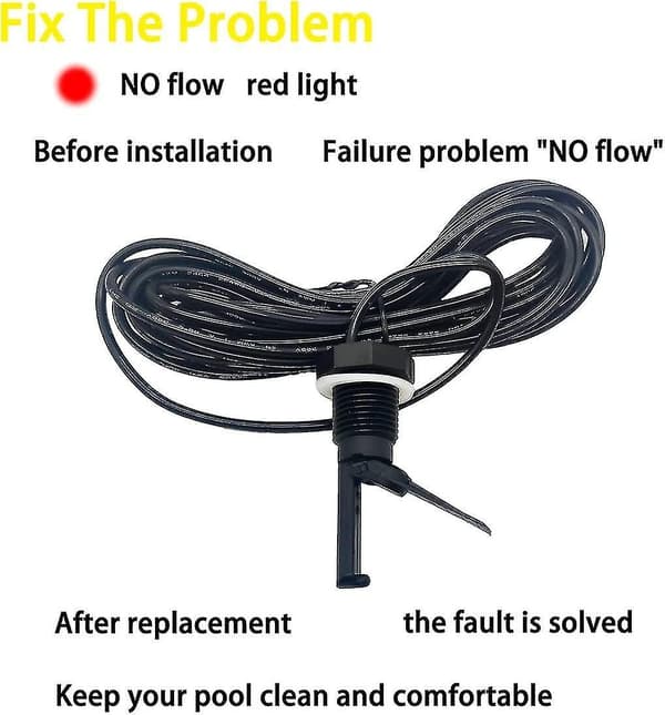 OEM Glx-flo-rp Flow Switch Samling til Hayward Goldline Salt Systemer, Pool Flow Sensor Switch Udskiftningssæt Passer til Hayward Goldline Aquarite Salt