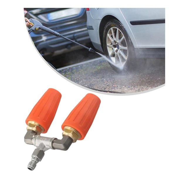 Højtryksvasker Roterende Dobbelt Turbo Dysespids 1/4Tommer 4000PSI Udskiftning Dysespids