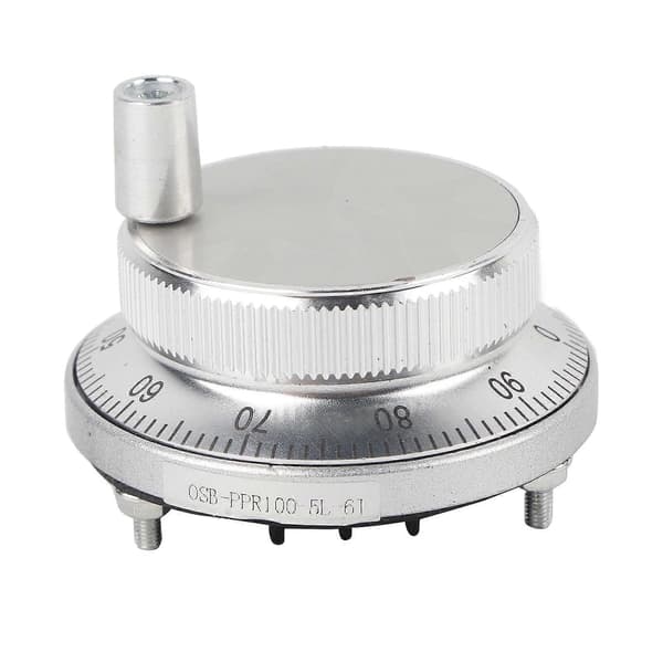 5V 60MM Håndhjul Puls Encoder Fræser Router Manuel Kontrol Til CNC System (Hvid)