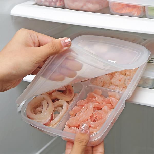 2 st Kylskåpsförvaringslådor Frys Köttfack Mat Underförpackad Ingefära Förberedelse Rätter Fre