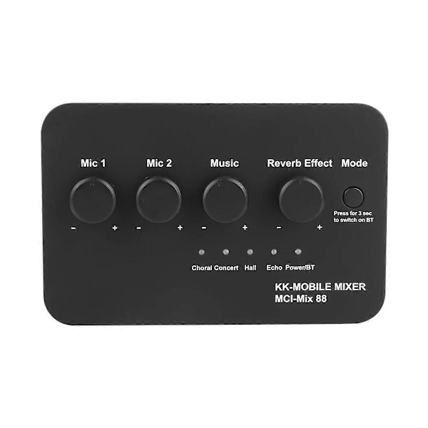 Digital Audio Sound Machine AUX IN/OUT BT-forbindelse Dobbelte mikrofonindgange