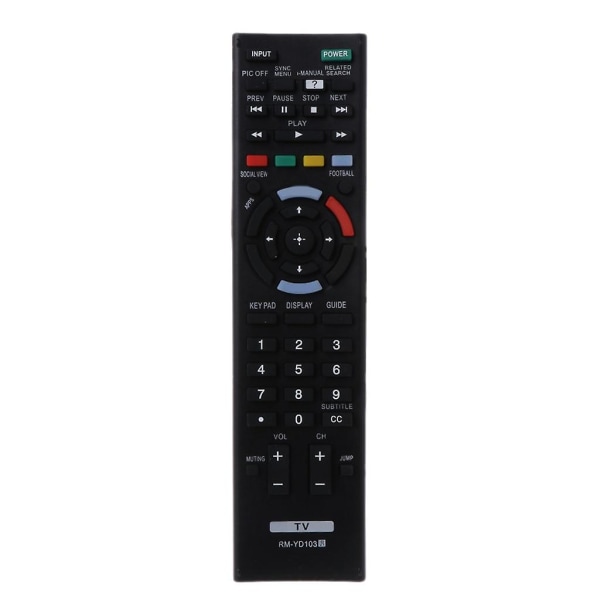 Universal TV-fjärrkontrollersättning för Sony Rm-yd103 Kdl-60w630b fjärrkontroll