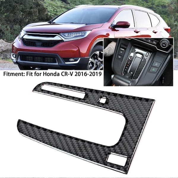 Kontrolgear Shift Box Panel Cover Blød Kulfiber Passer Til Honda CRV 2016-2019