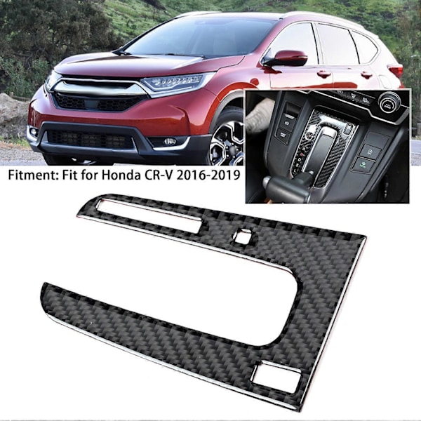 Kontrollgirskeivepaneldeksel Myk Karbonfiber Passer for Honda CRV 2016-2019