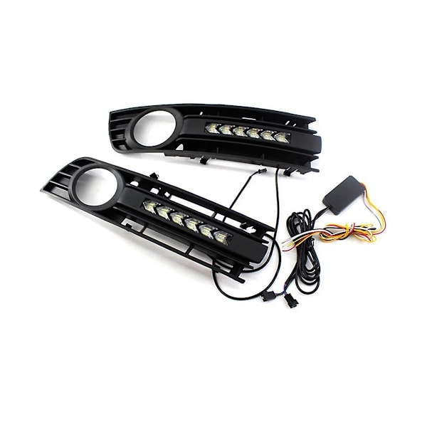 Frontlykter LED-kjørelys Grill Tåkelysramme Bil For A4 B6 2001-2005 8e0807681