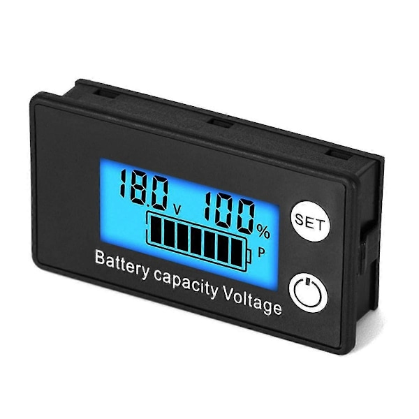 LCD Vätskekristall 8-100V Voltmeter Batteri Bil Strömdetektering Digital Litiumbatteri Kapacitetsdisplaymodul,B