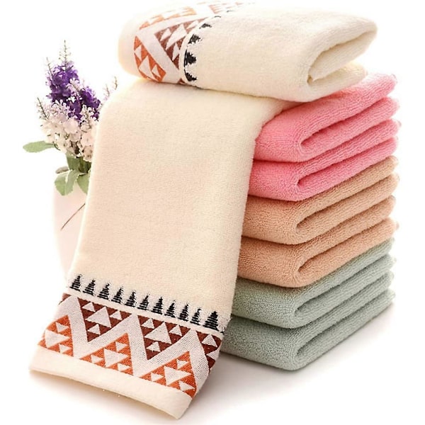 4-pack 100% Bomull Handdukar Badhanddukar Set - Multifunktionella Handdukar med