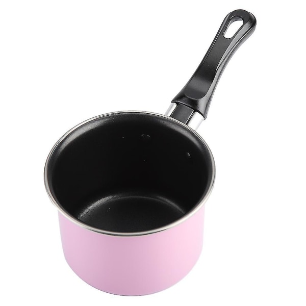 Pieni värikäs maitopannu Non Stick Stockpot Käytännöllinen kätevä keittopannu (vaaleanpunainen)