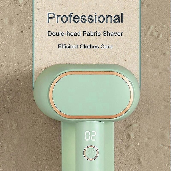 Genopladelig Sweater Fuzz Shaver - Professionel Elektrisk Fnugfjerner Dobbelthovedet Stofshaver