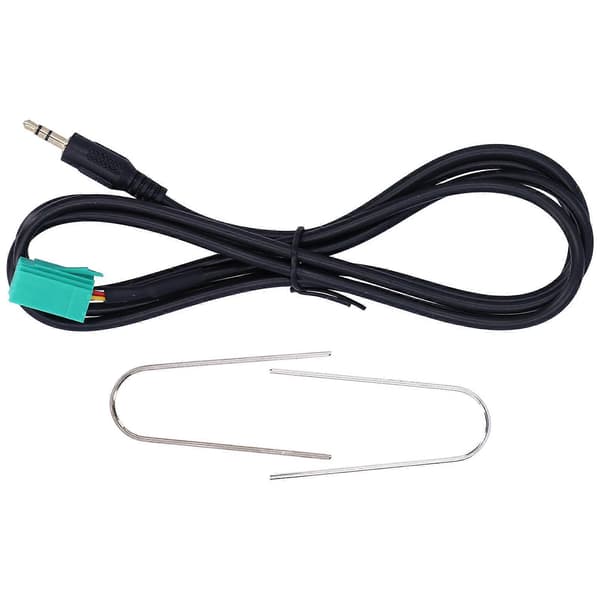 3,5 mm Aux-kabeladapter Lydindgang Udskiftning til Clio 2005?2011 med 2 U?Formede Værktøjer