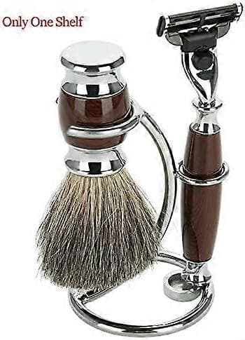 Barberkostholder, rustfri stålholder til barberkost til mænd