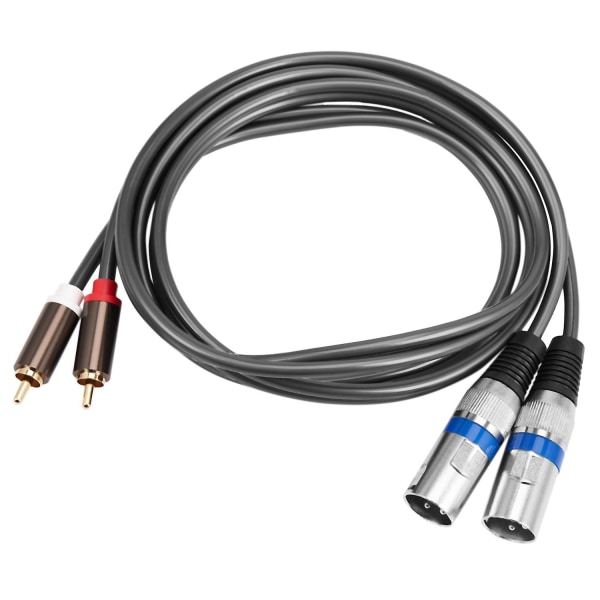 1,5m Dobbel RCA Hunn til XLR Hunn Kabel 2 XLR til 2 RCA Plugg Adapter HiFi Stereo Audio Forlengelseskabel