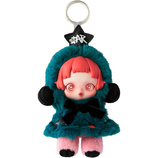 Raboo Monsters – Vinterbevægelse Plys Nøglering Serie (1 blind box, 15cm)