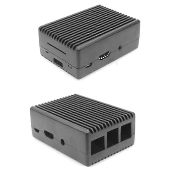 Aluminiumlegeringsskal til 3B/3B+ Pi, kølende metalkasse til Pi Raspberry 3B køleplade