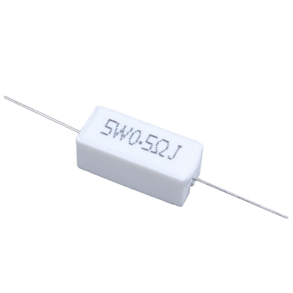 10 Pcs Axial Lead Ceramic Cement Resistor 0.5 Ohm 5w